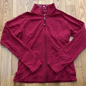 Tuff Athletics Red Zip Up Sweater